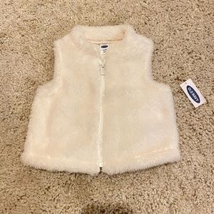 Baby girl fur vest